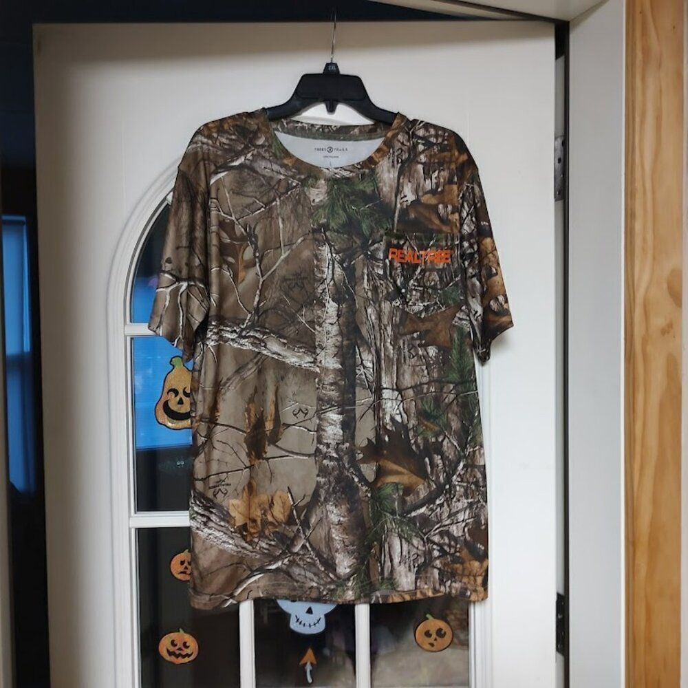 New Real Tree Camouflage Shirt Size Men's L